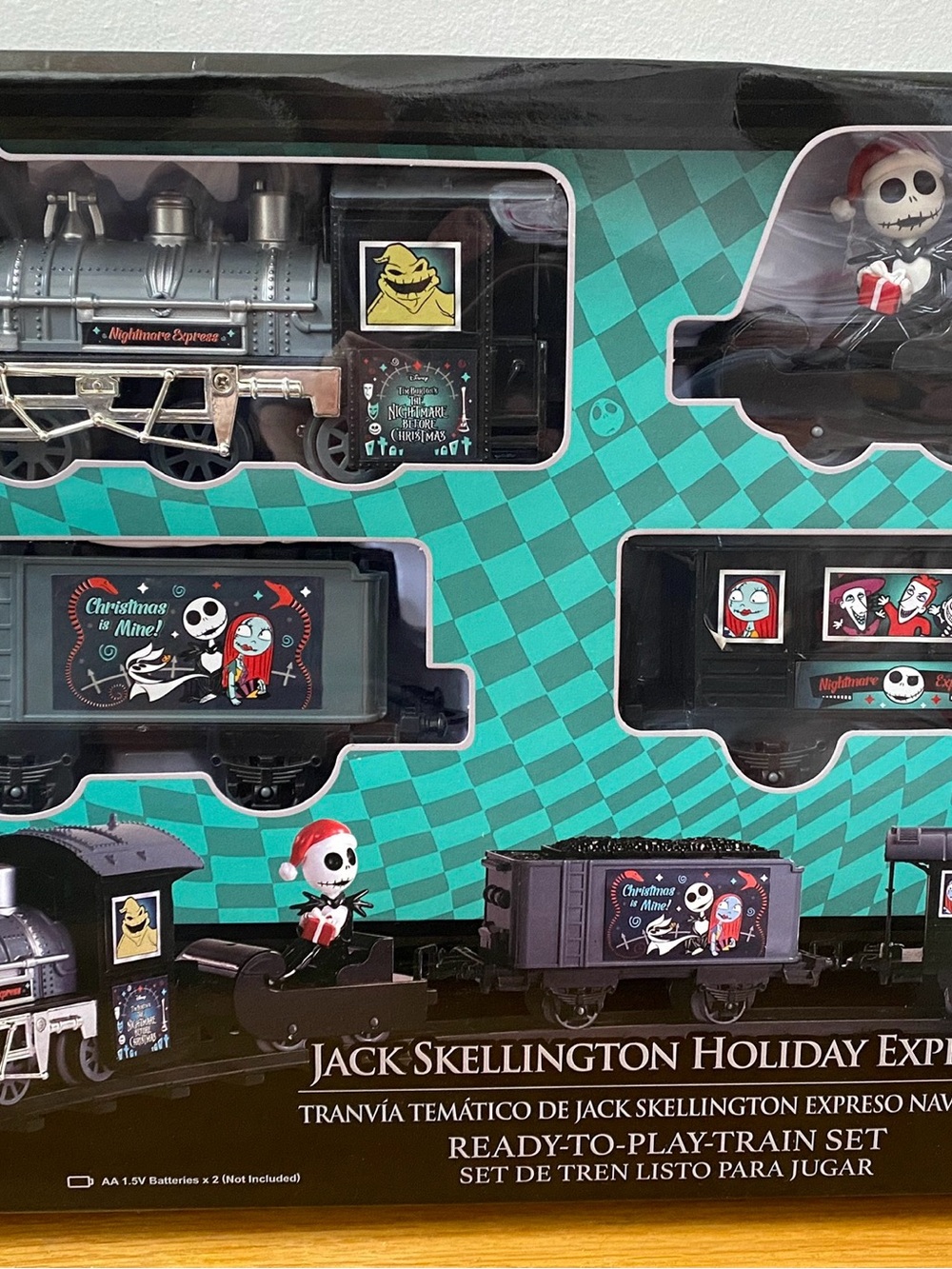 2021 Retired Jack Skellington Holiday Express Train Set W/lights sound Brand NEW